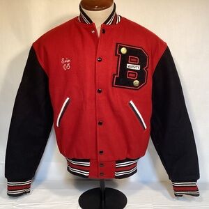 Vintage Brockway Rovers Varsity Letterman’s Wool Jacket size small made in USA